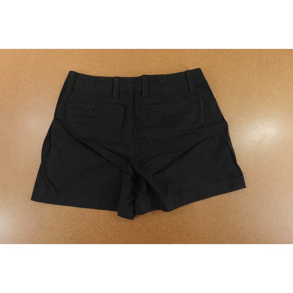 Gap Womens 4 Black Slash Pockets Classic 4" Inseam Downtown Khaki Shorts NWT - Picture 6 of 11
